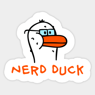 Nerd Duck Sticker